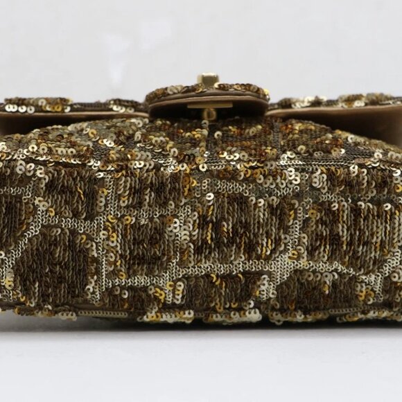 Chanel Small Sequin Quilted Single Flap Gold - Picture 7 of 12